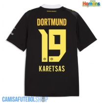 Camisa de time de futebol Borussia Dortmund Konstantinos Karetsas #19 Replicas 2º Equipamento 2026-27 Manga Curta